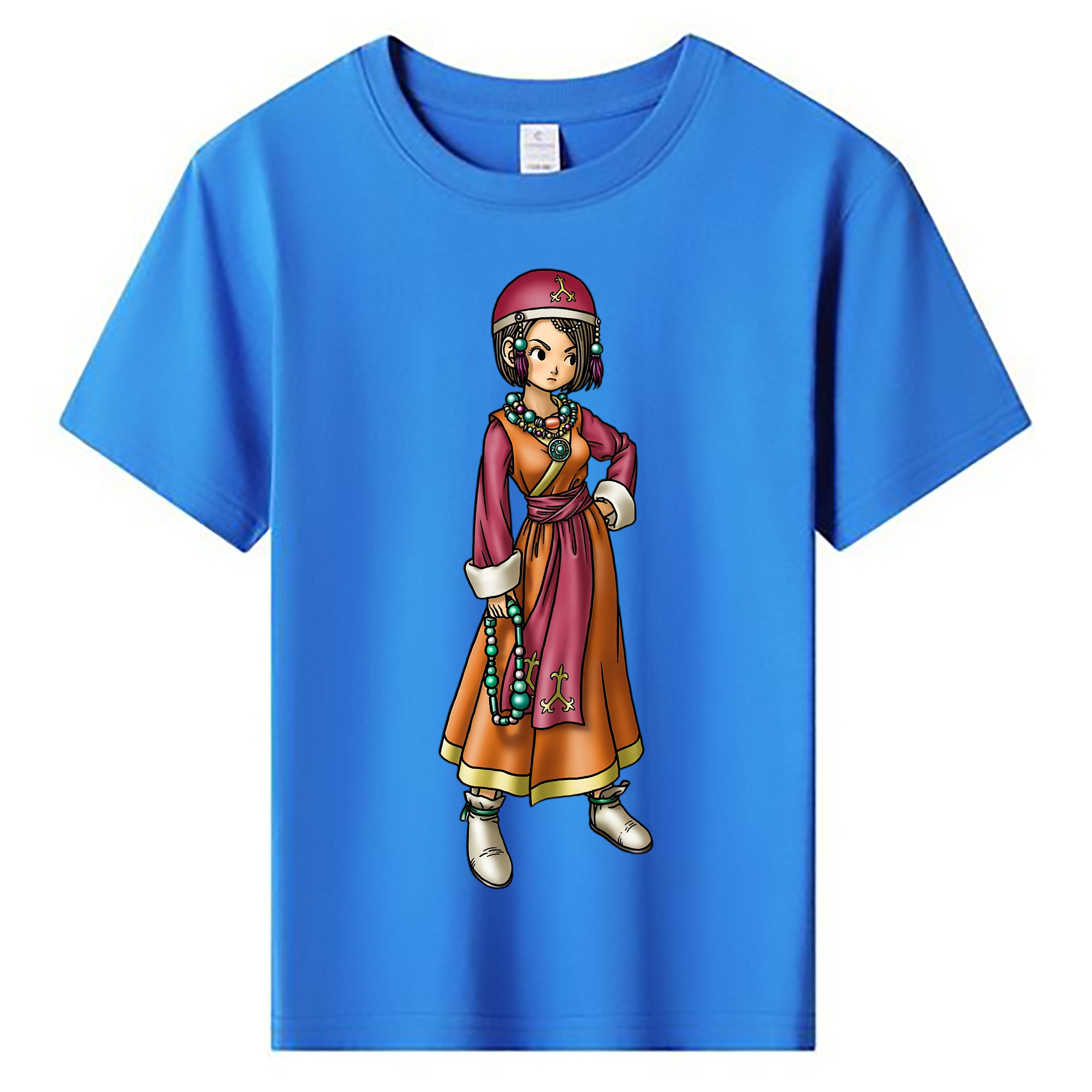 （画像用） ドラゴンクエスト Doragon Kuesuto Dragon Quest 綿100％キッズTシャツ（フロントプリント）